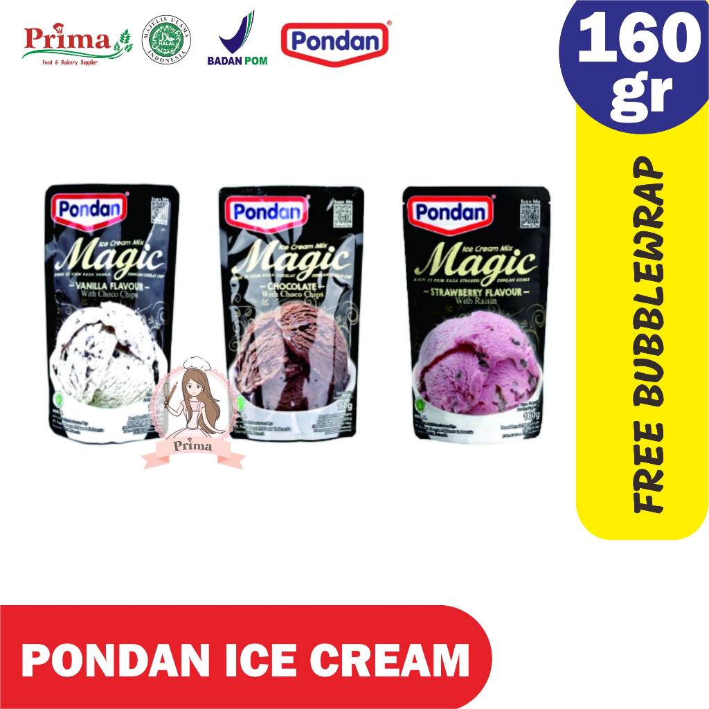 

Ice cream - Pondan pouch 160gr