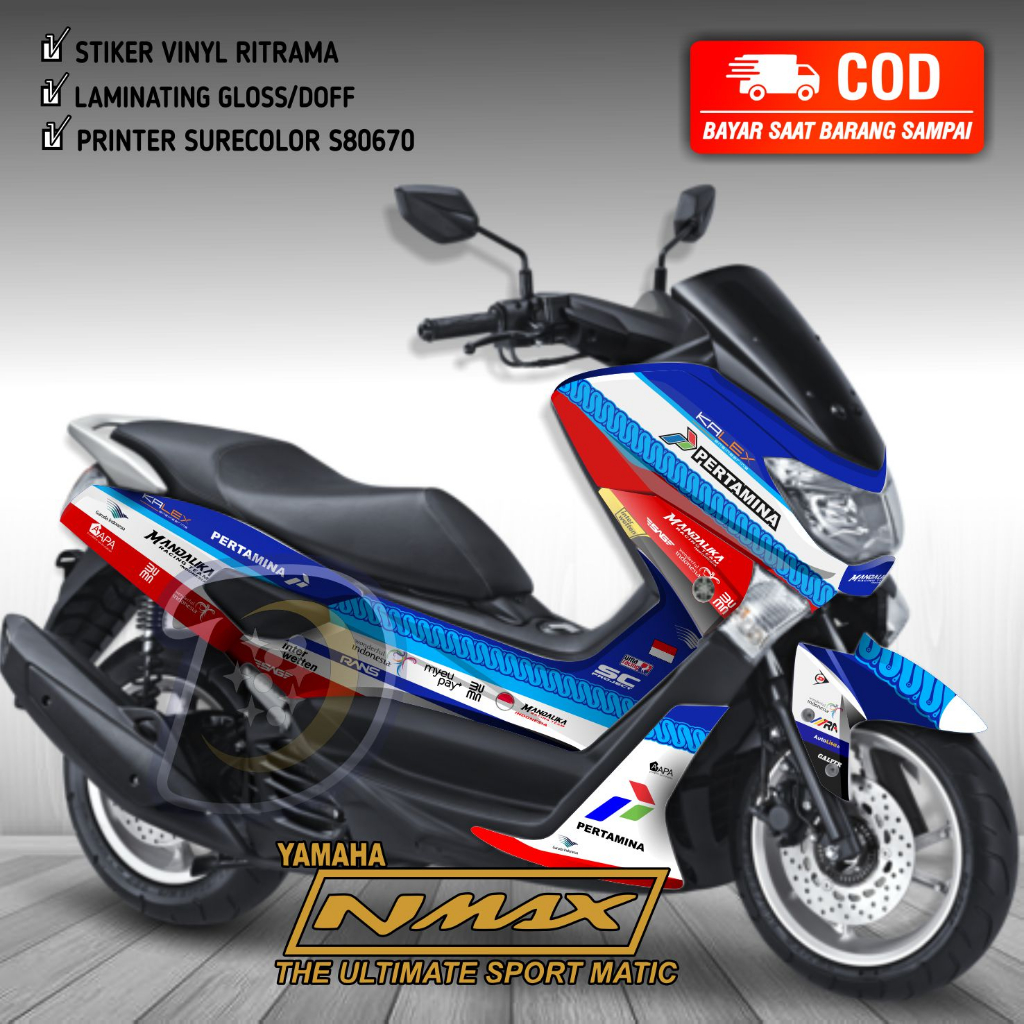 Decal Yamaha Nmax Old Stiker Motor Nmax Lama Striping Fullbody Nmax Old Mandalika