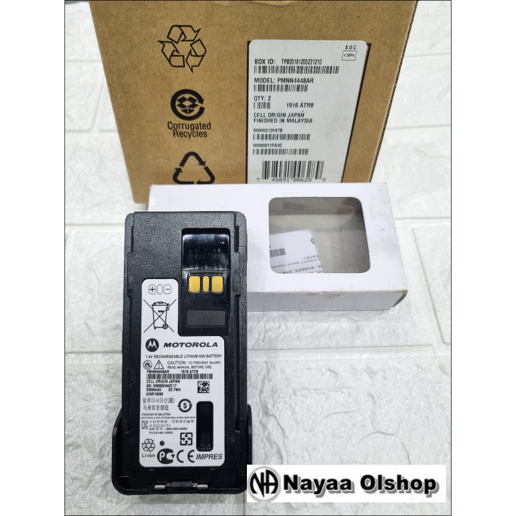 BATRE HT MOTOROLA APX 1000 APX1000 ORIGINAL PMNN4448AR MOTOROLA XIR P8668i APX 1000i