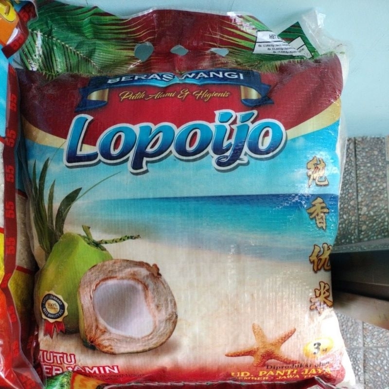 

Beras Premium Lopo Ijo kemasan 3kg