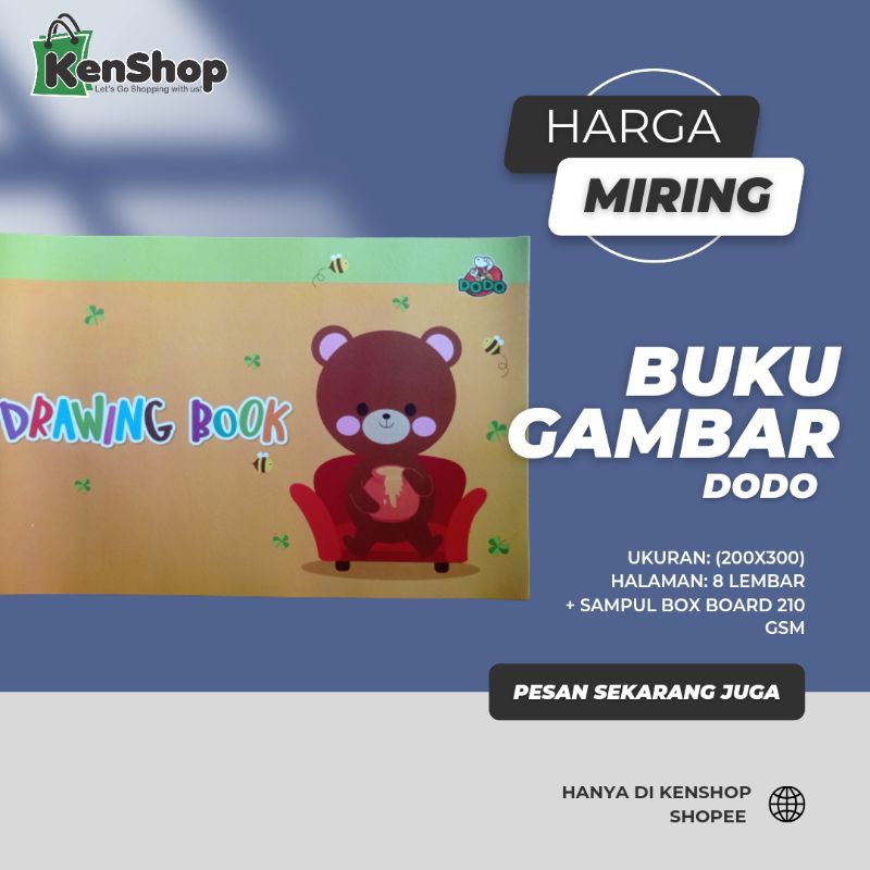 

BUKU GAMBAR DODO ISI 8 LEMBAR| BISA ECER