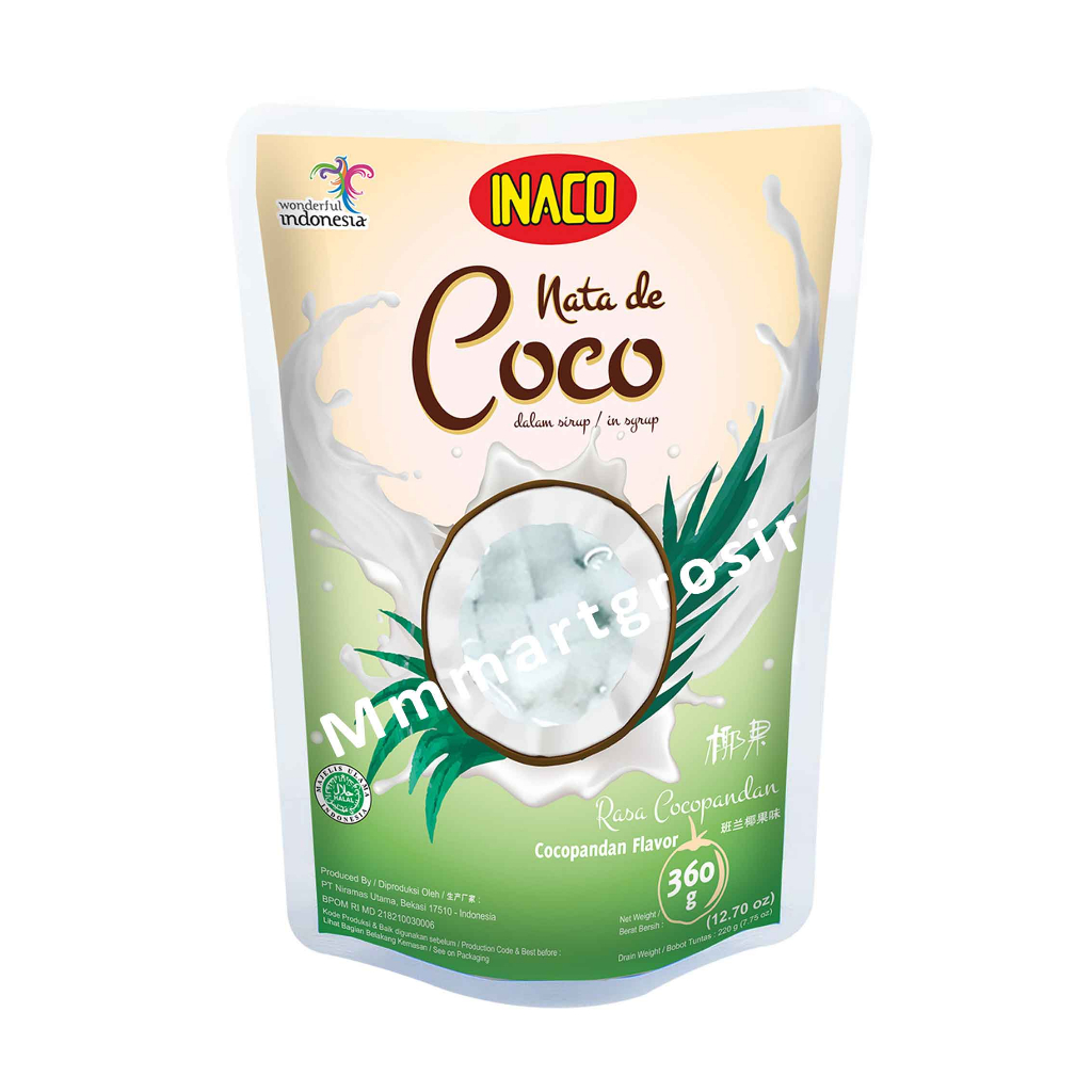 Inaco Nata De Coco / Minuman Coconut / Minuman Jelly Flavor / 360gr