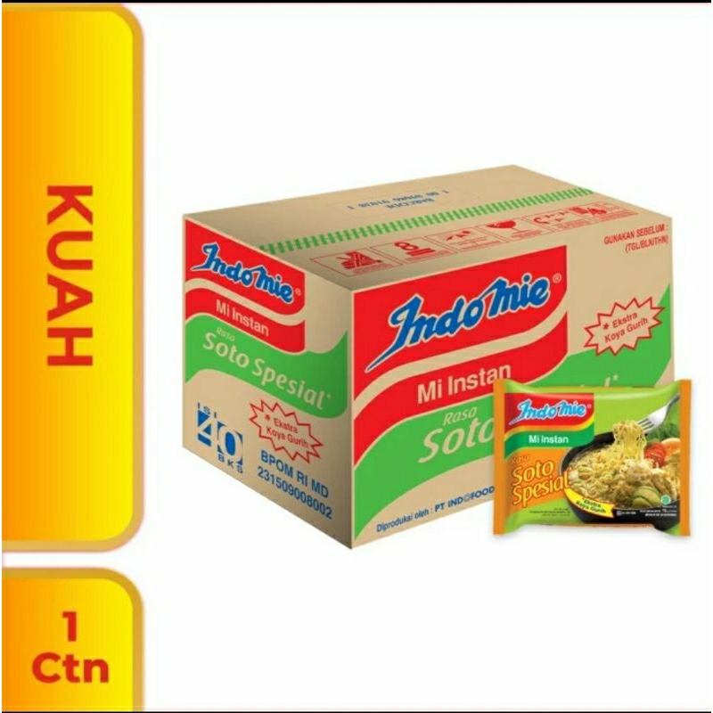 

Indomie Mie Kuah Rasa Soto Spesial 1 Dus 40 Pcs