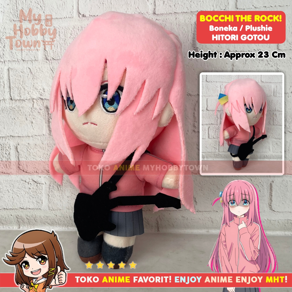 Boneka Anime Karakter Bocchi The Rock Hitori Gotou Plushie Doll