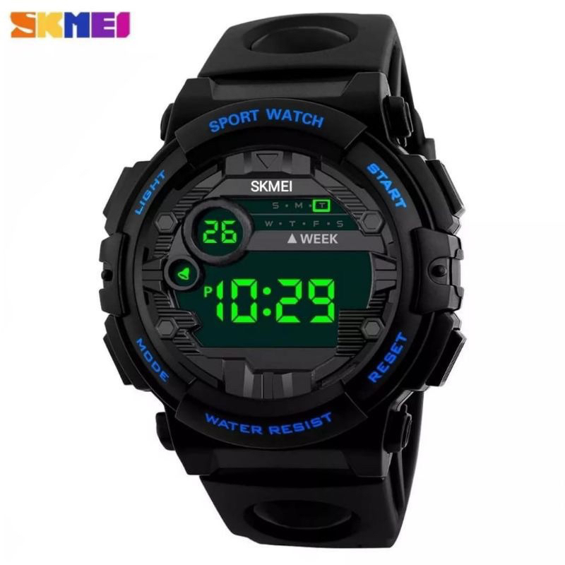 (Terima Cod)Jam Tangan Pria Fashion Skymei Sport Watch Digital Bulat Strap Rubber/Karet(Dikirim Jakarta)