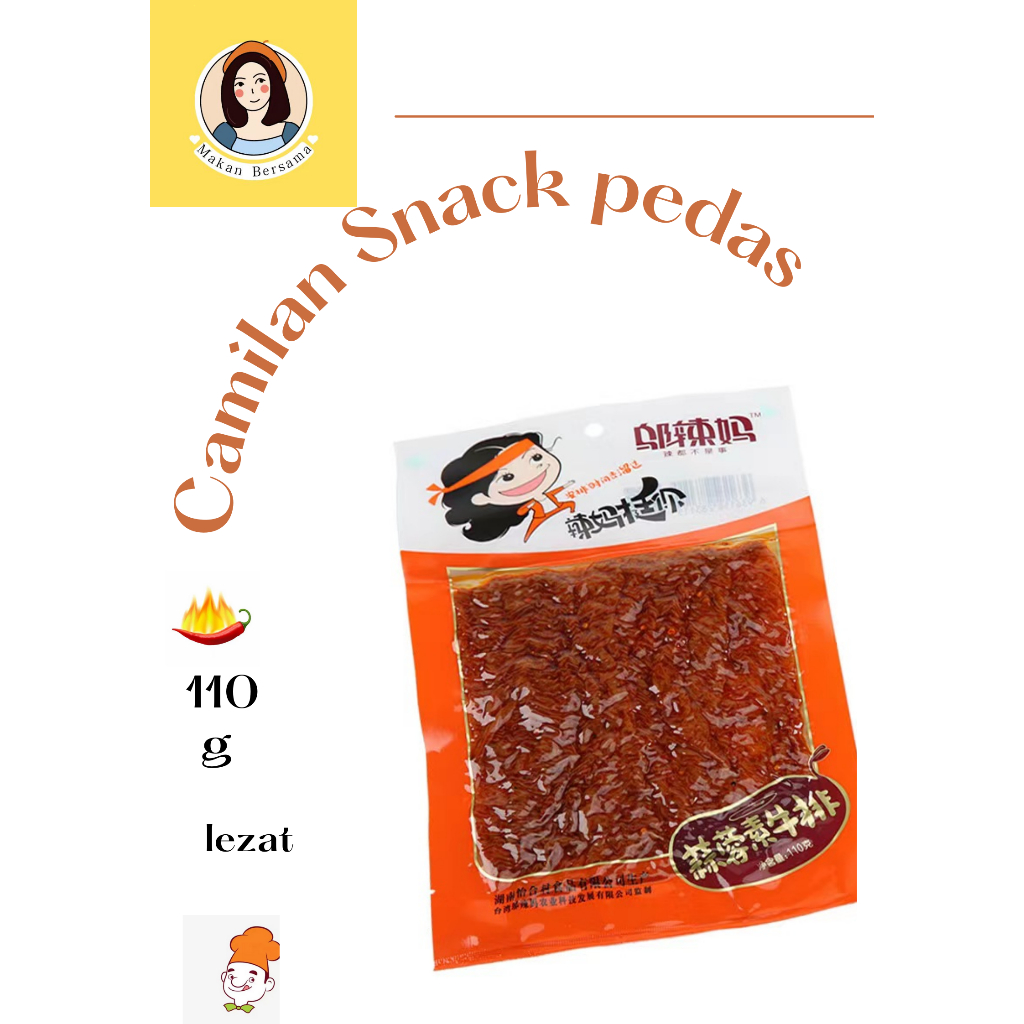 

Halal Wulama Gluten Latiao 100g Vegetarian Beef Steak Garlic Camilan Snack vegetarian Spicy Tofu Gluten Latio Rasa daging Kulit Tahu Pedas Halal