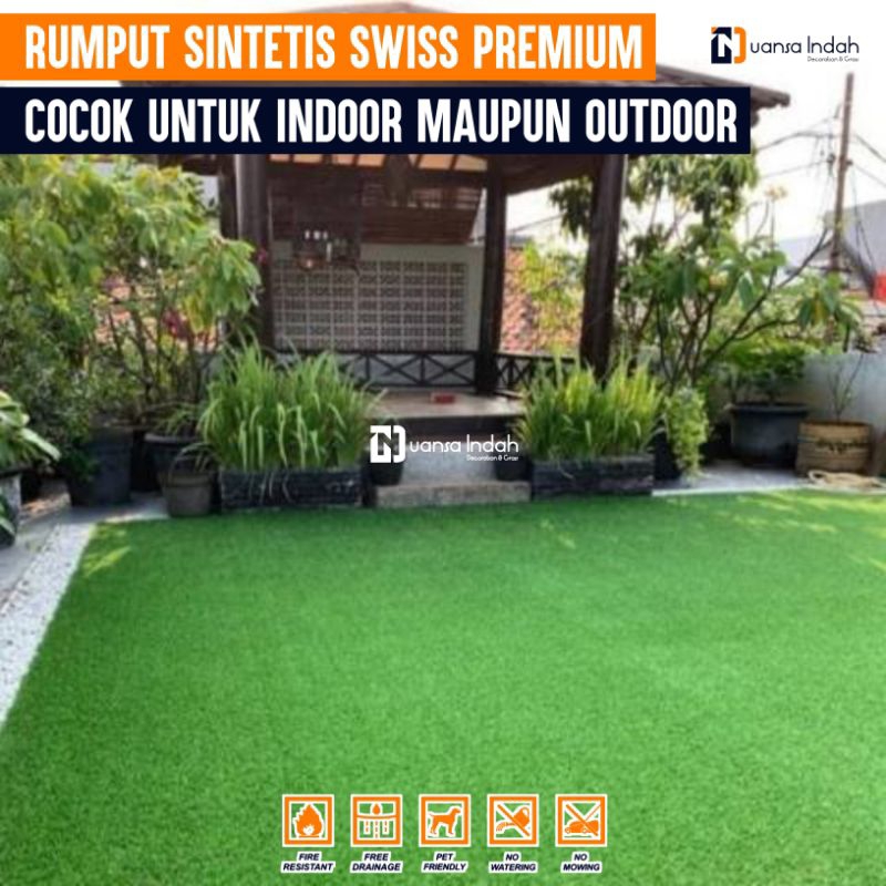 RUMPUT SINTETIS SWISS PREMIUM UKURAN 50x450 CM