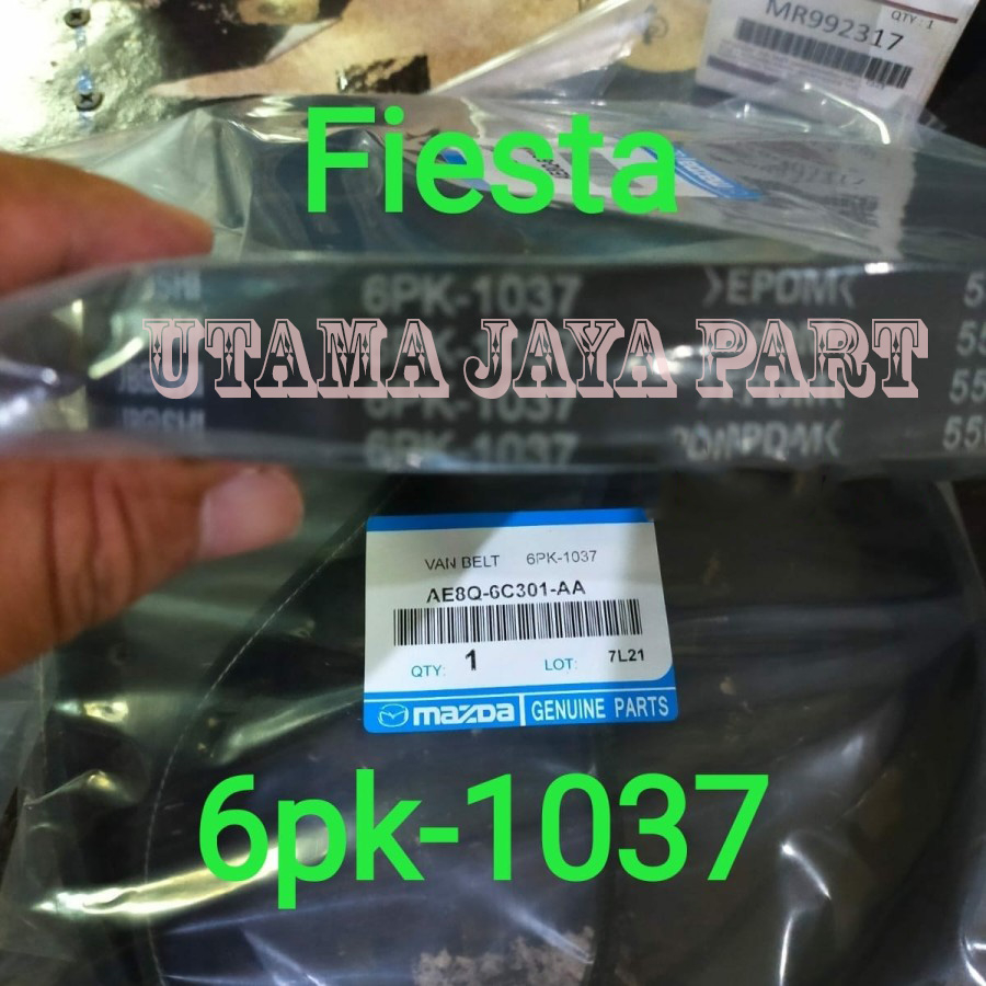van belt/ fan belt tali kipas 6pk1037 ford fiesta 6pk1037 6pk-1037