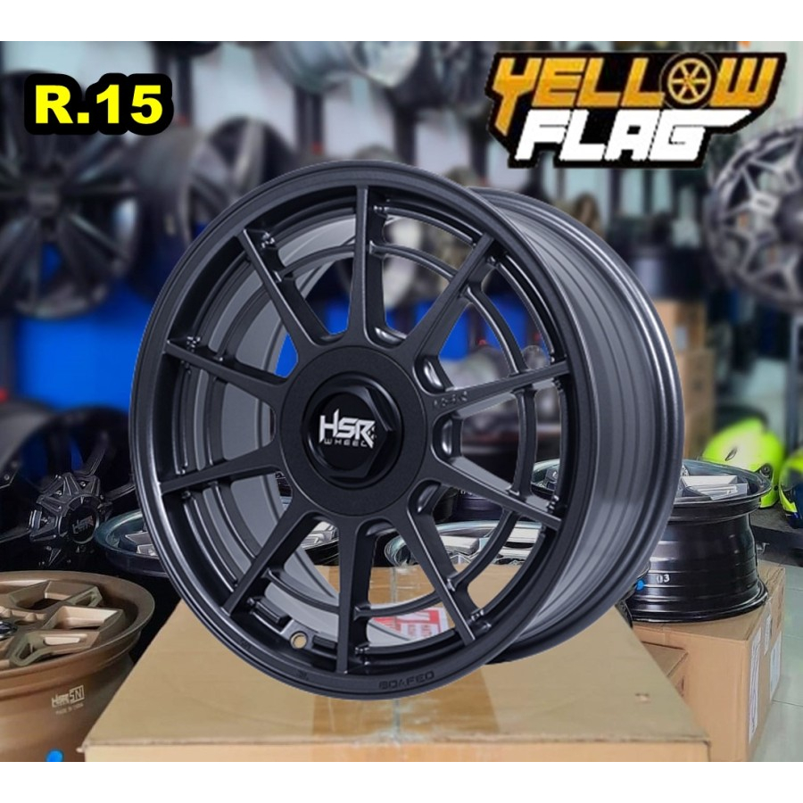 velg mobil ring 15 hsr lebar 6,5 et 42 pelek racing brio mobilio calya