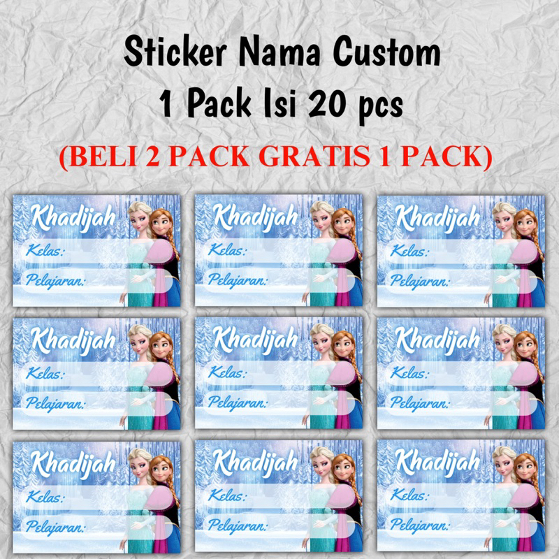 

STICKER NAMA BUKU | BELI 2 PACK GRATIS 1 PACK