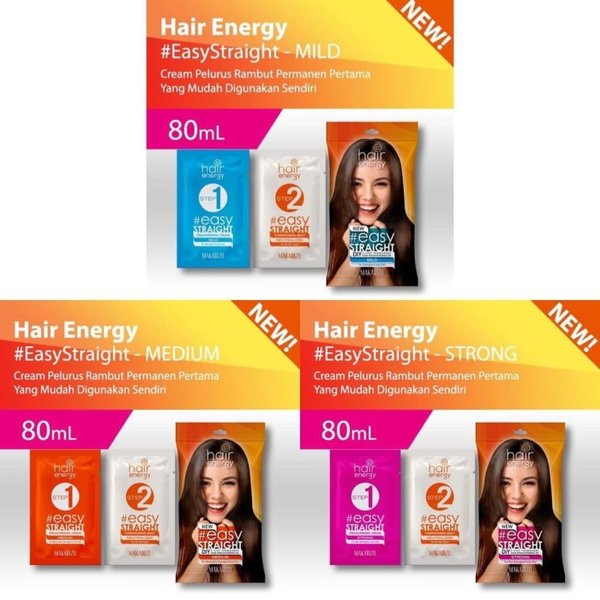 PELURUS RAMBUT PRIA WANITA HAIR ENERGY EASY STRAIGHT STRONG