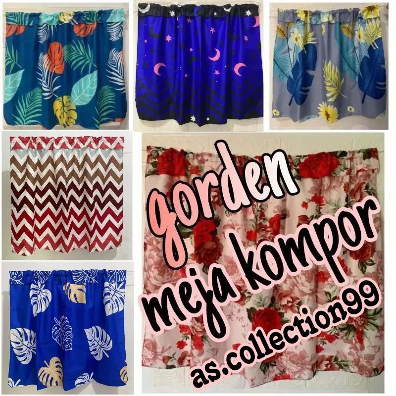 gorden meja kompor gordeng kolong dapur hordeng kolong dapur