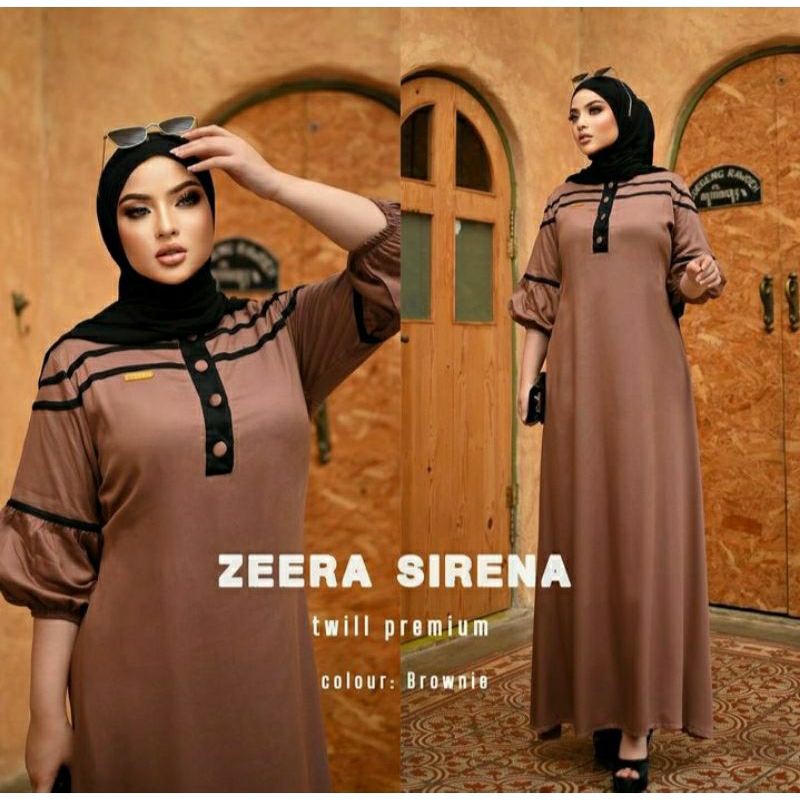 Daster Arab Zeera sirena twill premium