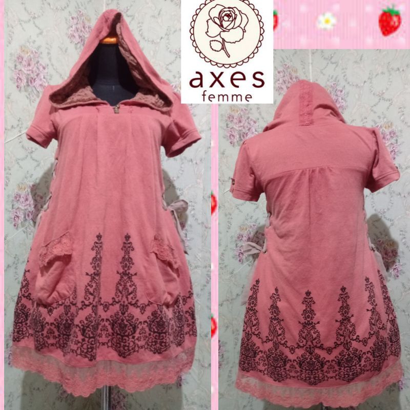 Axes Femme hoodie mini dress