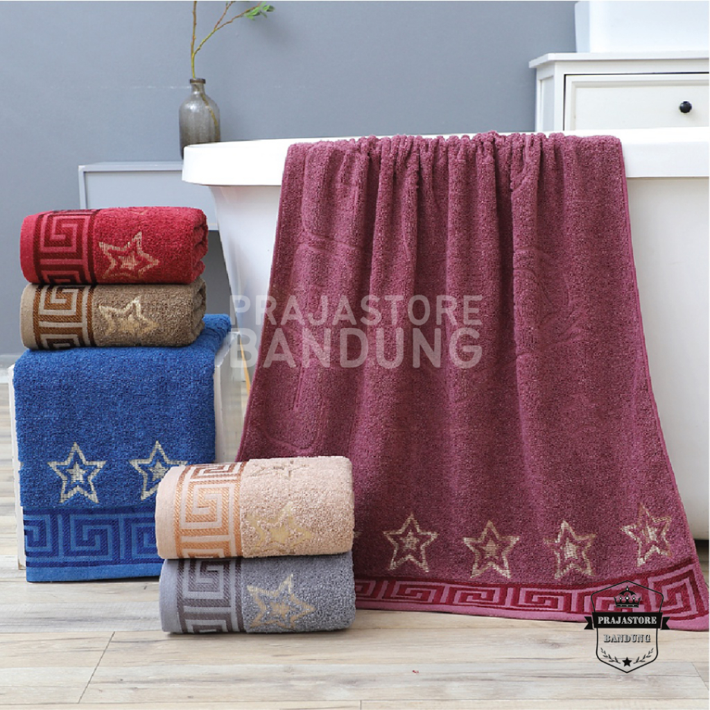 Handuk Mandi Dewasa Jumbo Size 80x160 Motif Star Tebal Lembut Menyerap Air Super Premium Murah Anduk Katun Lebar Halus Pria Wanita Yg Nyerap Dan Serap Ukran Besar Hanuk Cowok Cewek Towel Grosir Cuci Gudang Termurah Terlaris Terbaru Bayar di Tempat COD