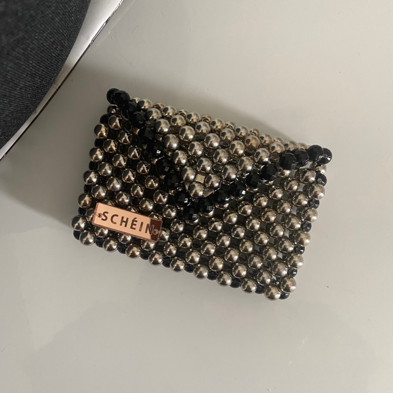ADENA wallet beaded cardholder mote dompet manik pearl wallet