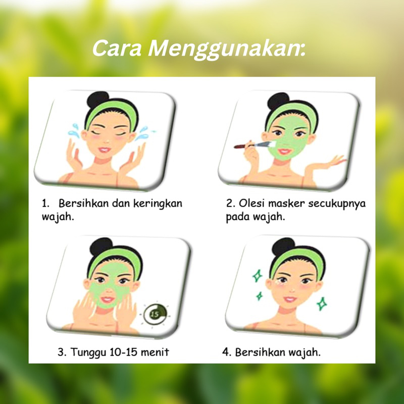 ✨Up your Look✨ FEALI greentea cooling clay mask mudmask claymask masker wajah jerawat komedo pori pori besar