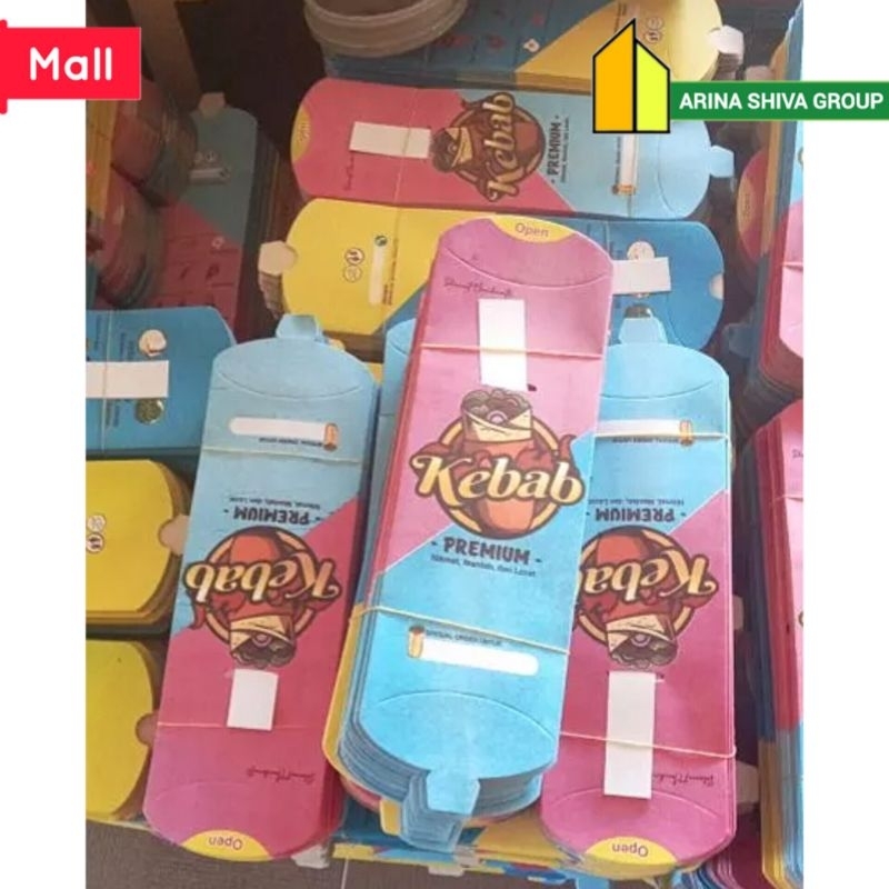 

100 LEMBAR KERTAS KEBAB TARIKAN UKURAN 24 × 9,2 CM HIGH QUALITY PAPER CRAFT TEBAL PRODUK TERBARU | KOTAK KEBAB KEKINIAN | DUS KEBAB VIRAL TIKTOK | KEMASAN KEBAB KEKINIAN | BOX KEBAB 100 PCS MURAH VIRAL | ARINA SHIVA GROUP 6157