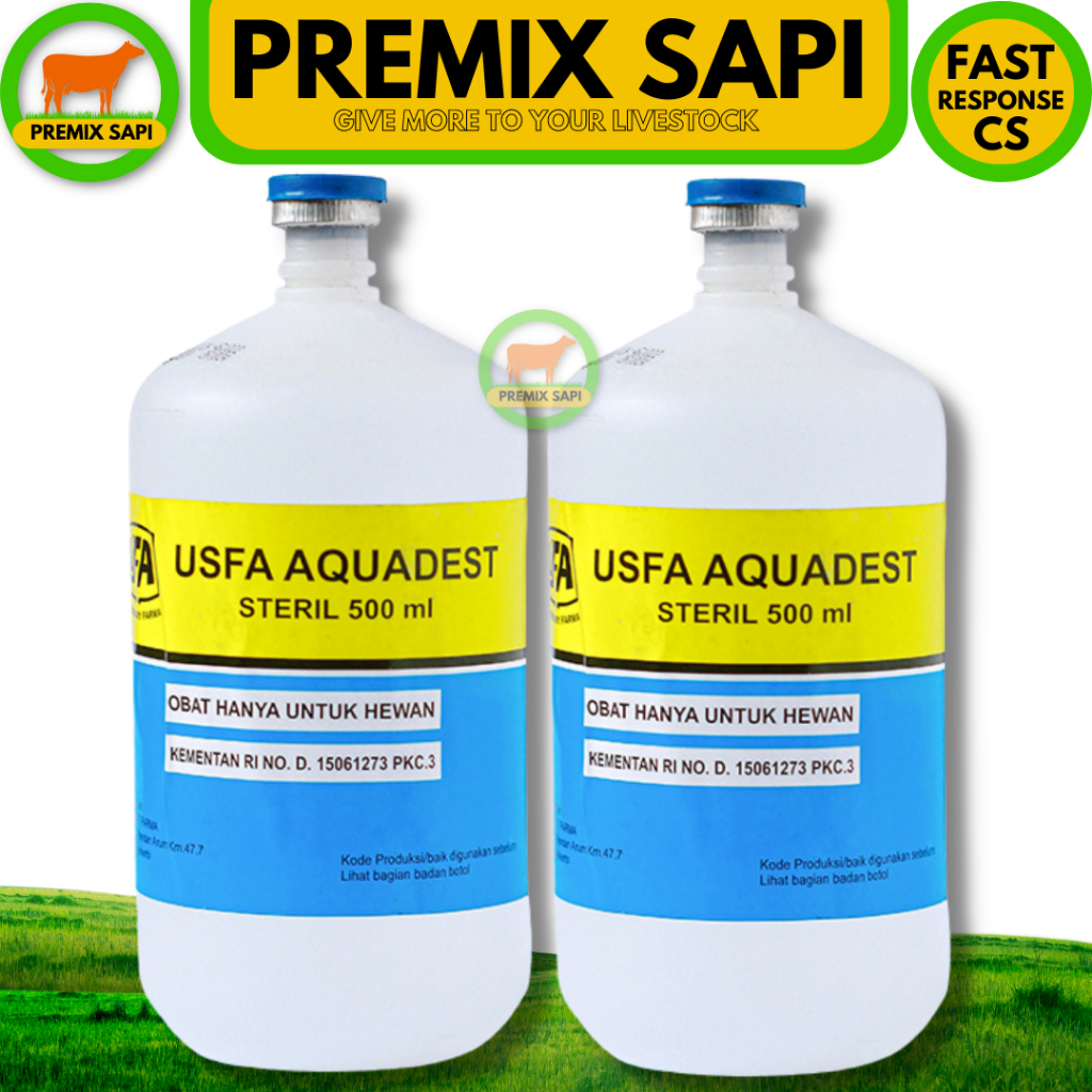 USFA AQUADEST 500ml - Aquades Air Steril