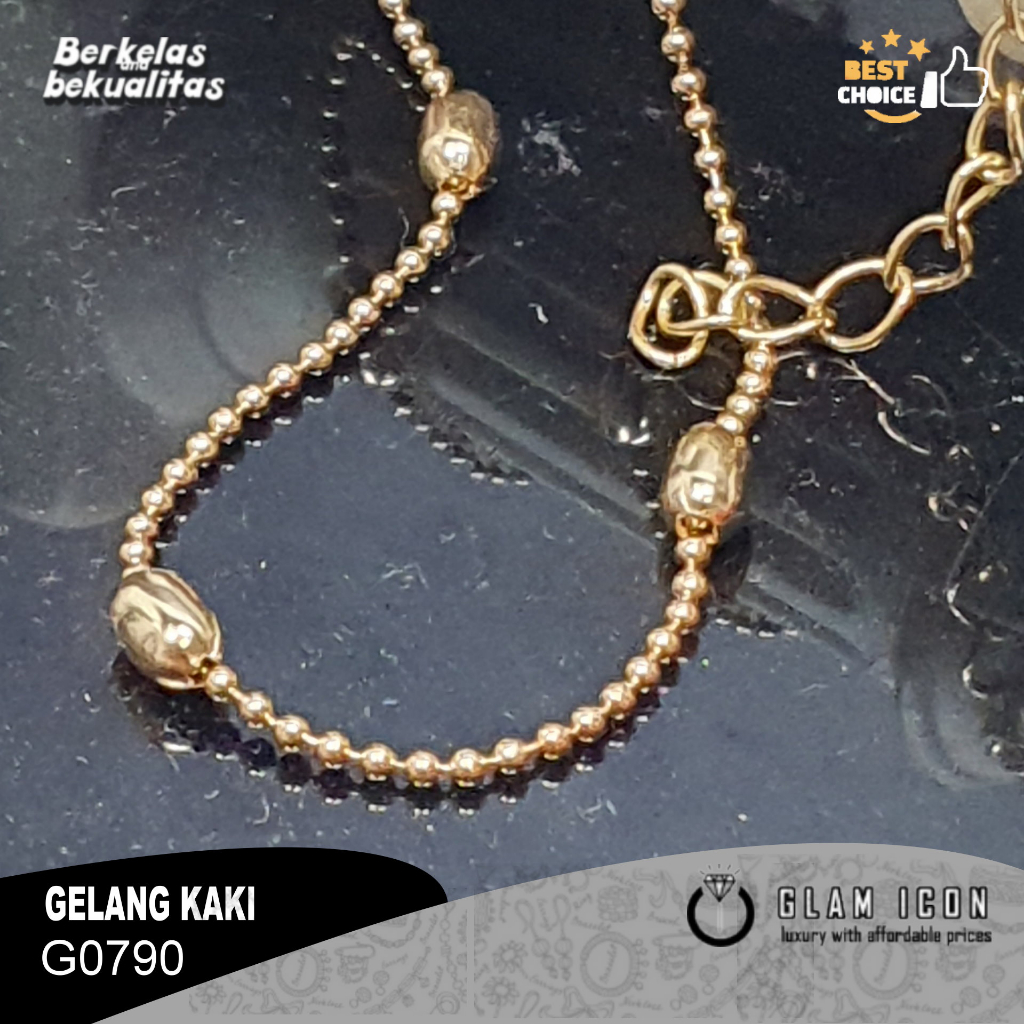 Gelang Kaki Jedar BolaBola oval G0790 GKG