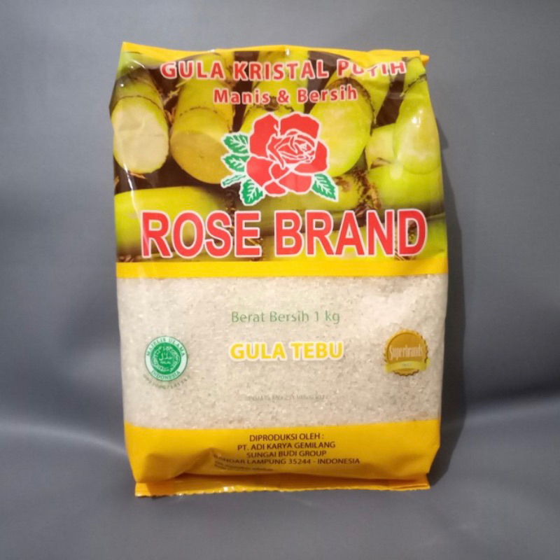 

Gula Pasir 1 kg Rose Brand