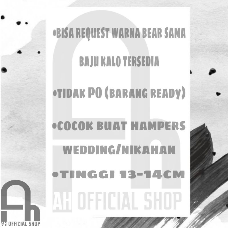 PROMO Bear Wedding / Bear Nikahan / Boneka Nikahan / Hadiah Wedding / Hiasan Cake Wedding / Hiasan Bolu Nikahan