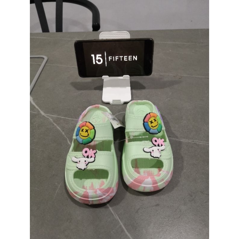 NEW ! ! ! Size 24-35 Usia 2-9 Tahun  baby girls sandal/Sandal Anak Perempuan Fuji Jelly Slop FLOWER+RABBIT 6189