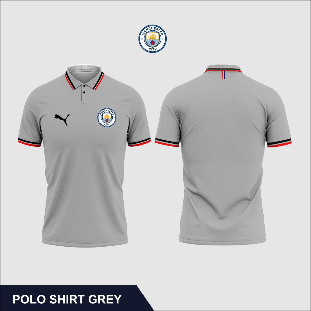 KAOS BERKERAH PRIA LOGO CITY KAOS MURAH / TSHIRT PRIA TERBARU KAOS WANGKI CLUB BOLA