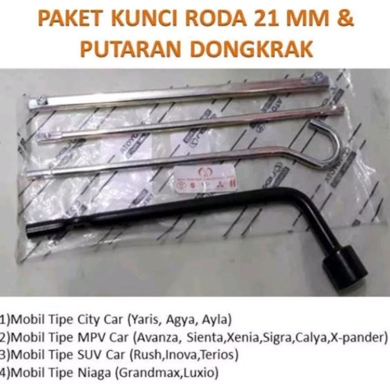 Kunci Roda 21 mm & Kunci Dongkrak