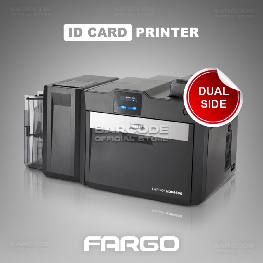 Fargo HDP6600 Printer Kartu Dual Side 100 Cards, Cetak ID Card PVC dengan Kualitas Tinggi