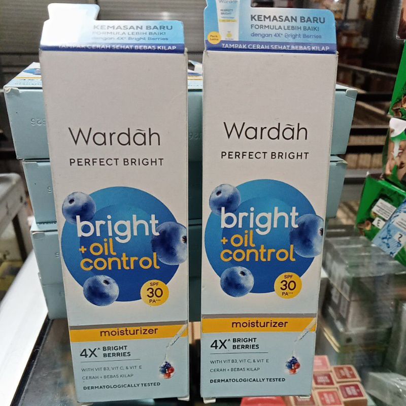 Wardah perpect bright moisturizer SPF 30.netto 20ml.Pelembab Wardah .cream wardah