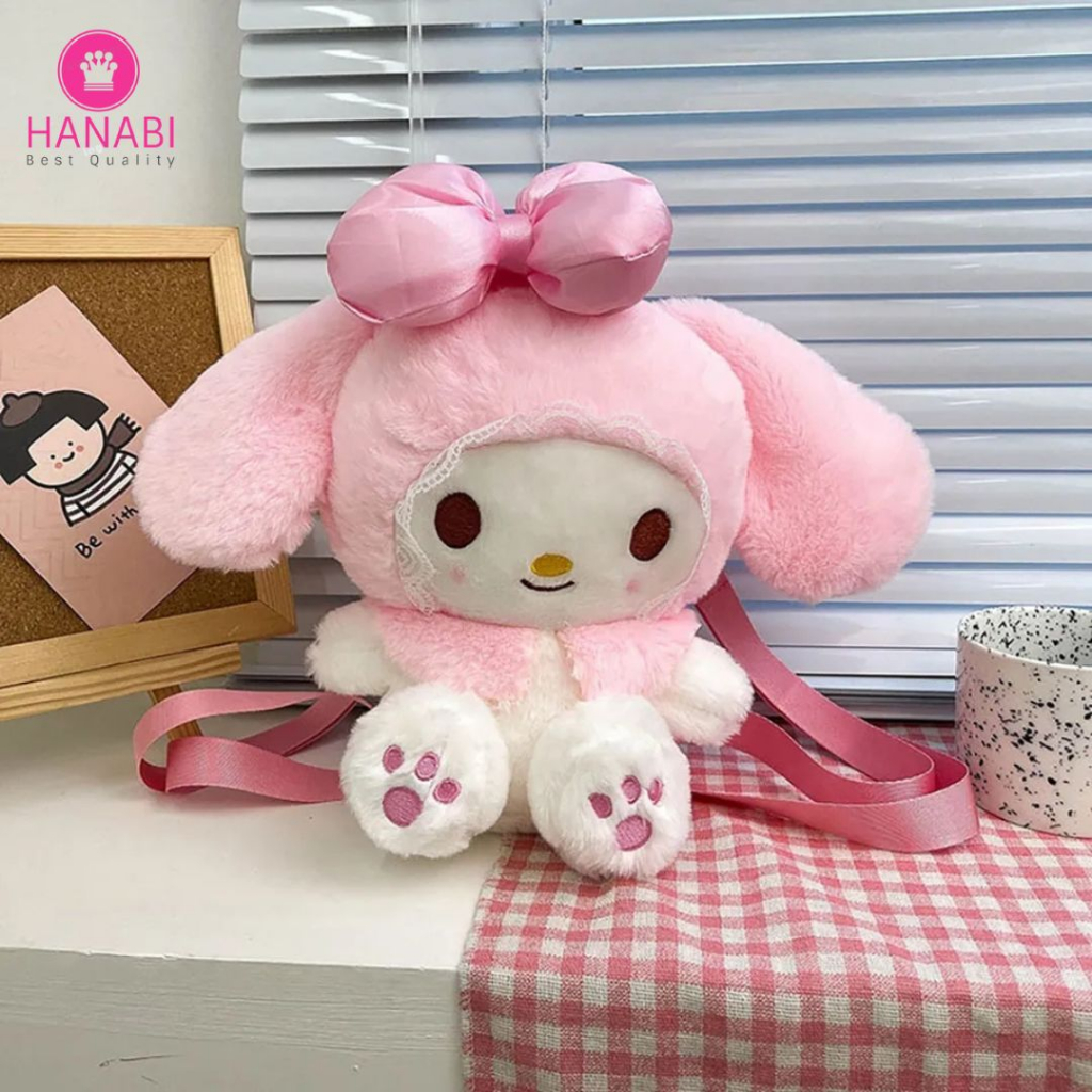 HANABI-tas ransel boneka BONEKA MELODY tas wanita tas jalanjalan