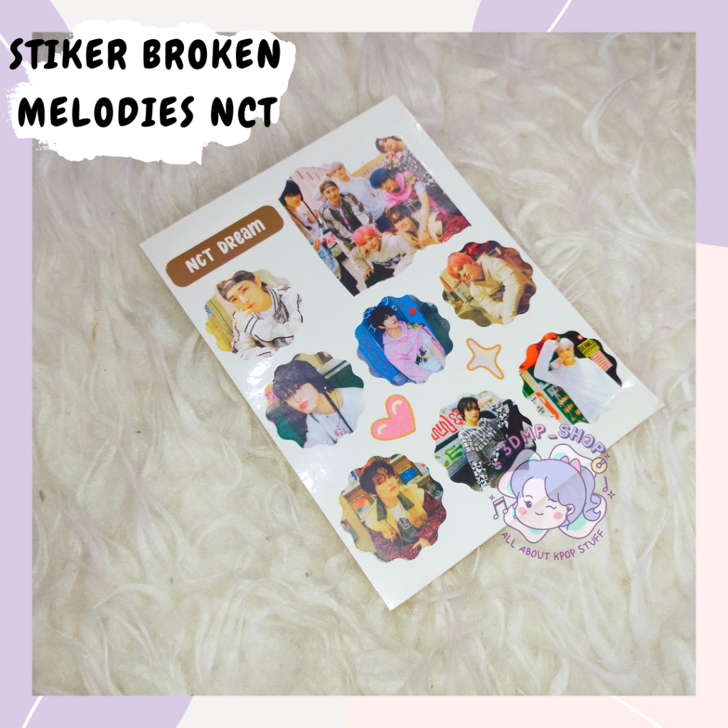 Stiker broken melodies nct dream mark renjun jisung jeno jaemin haechan chenle