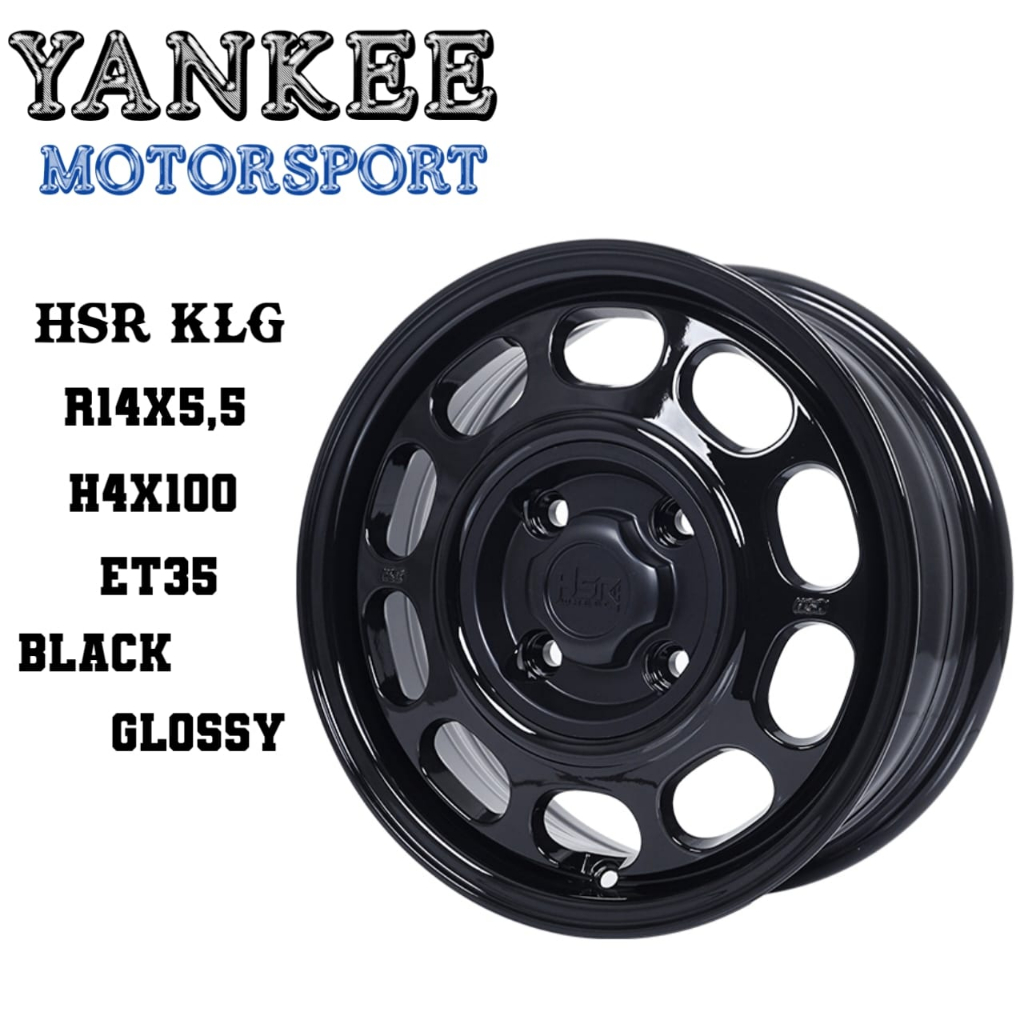 Velg Mobil Ring 14 HSR KLG untuk Sirion, Wuling Airev, Agya dll