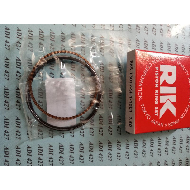 PISTON RING SEHER BORE UP 130 CC 53,5/54/54,5/55/55,25/55,5 MM RKN(RIK) MIO XB/BEAT XB/JUPITER Z XB