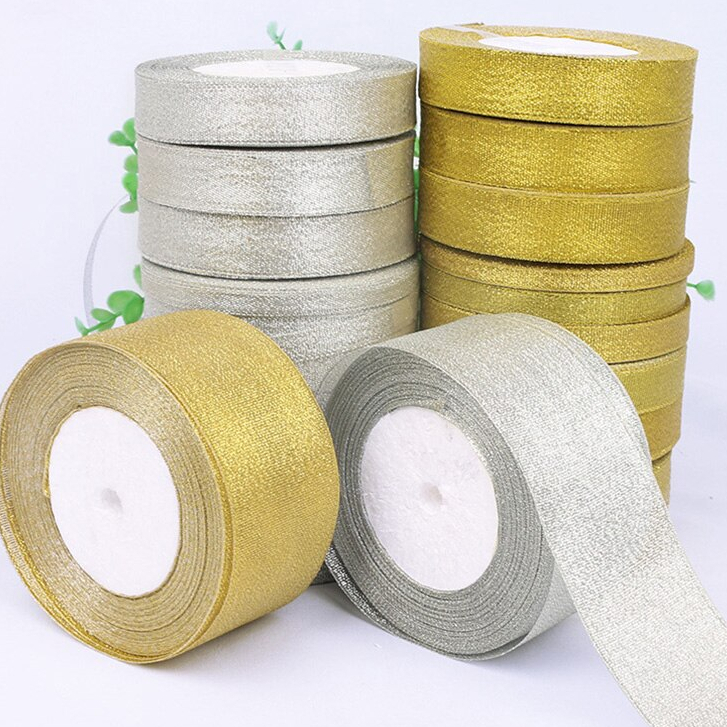 

TERMURAH ! Pita Gliter Ukuran 2.5cm 1 inchi / 2,5 cm per Roll pita kado pita hampers pita bucket bunga glitter 1inch