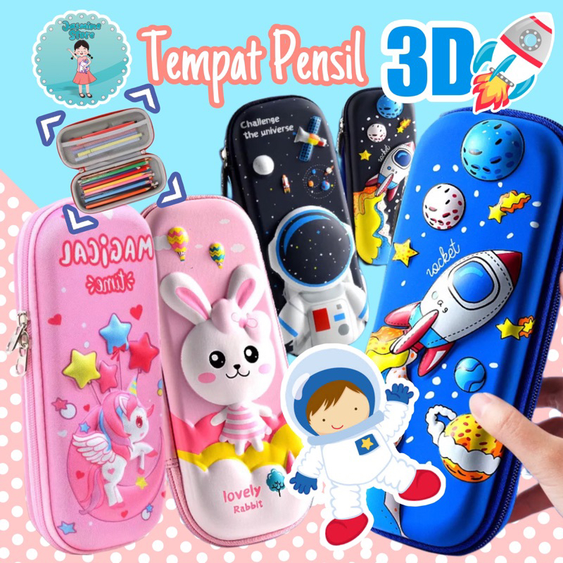 

Kotak Pensil Karakter 3D Timbul Anak Sekolah Impor Premium EVA/Tempat Pensil 3D Timbul Anak Karakter Motif Lucu Bahan EVA Waterproof/ Kotak Pensil Anak Sekolah Silikon/Tempat Pensil 3D Timbul Kotak Karakter Unicorn Astronot Dino Mermaid