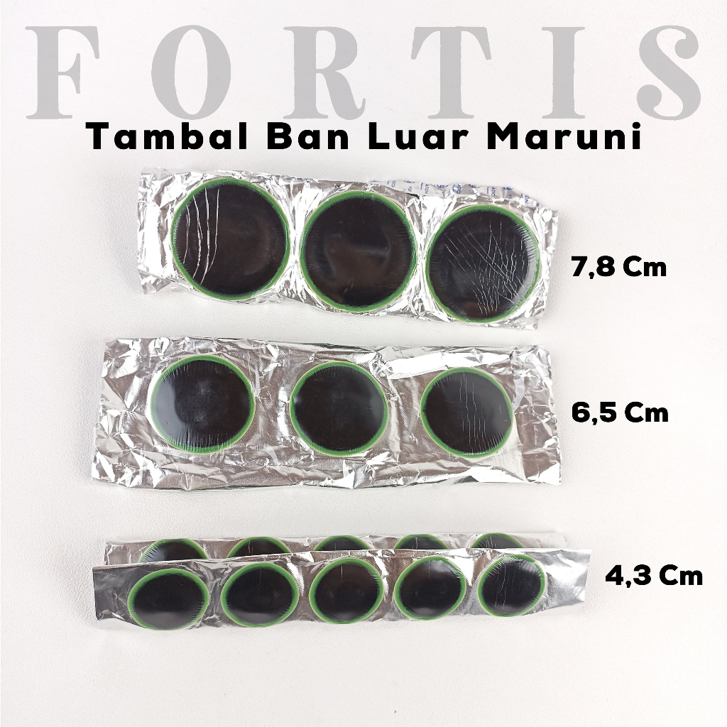 MARUNI Hijau Tambal Ban Luar MARUNI Patch Koyo Lembaran