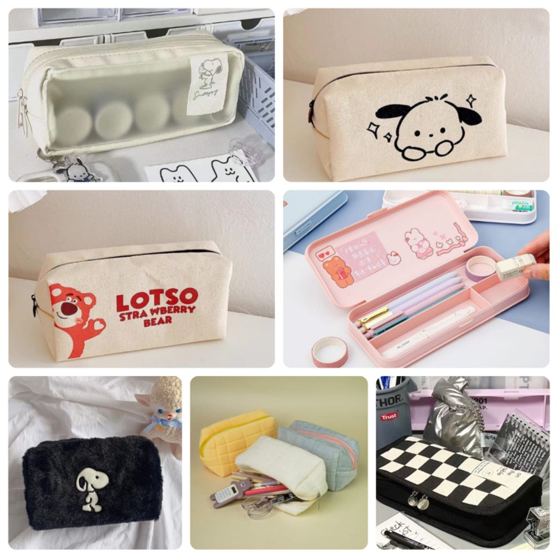 

Tempat pencil Cute Large Capacity Pencil Case/pensil pouch/make up tas/Kotak