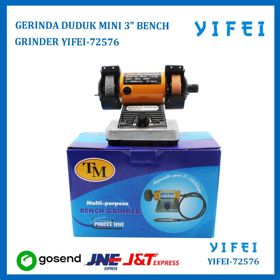 GERINDA DUDUK MINI 3"/BENCH GRINDER YIFEI-72576