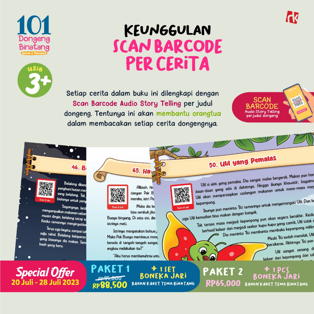 [PROMO] - Special Offer &quot;101 Dongeng Binatang Terbaik &amp; Terfavorit, Penulis Lisdy Rahayu Penerbit Ruang Kata - Buku Kaluku