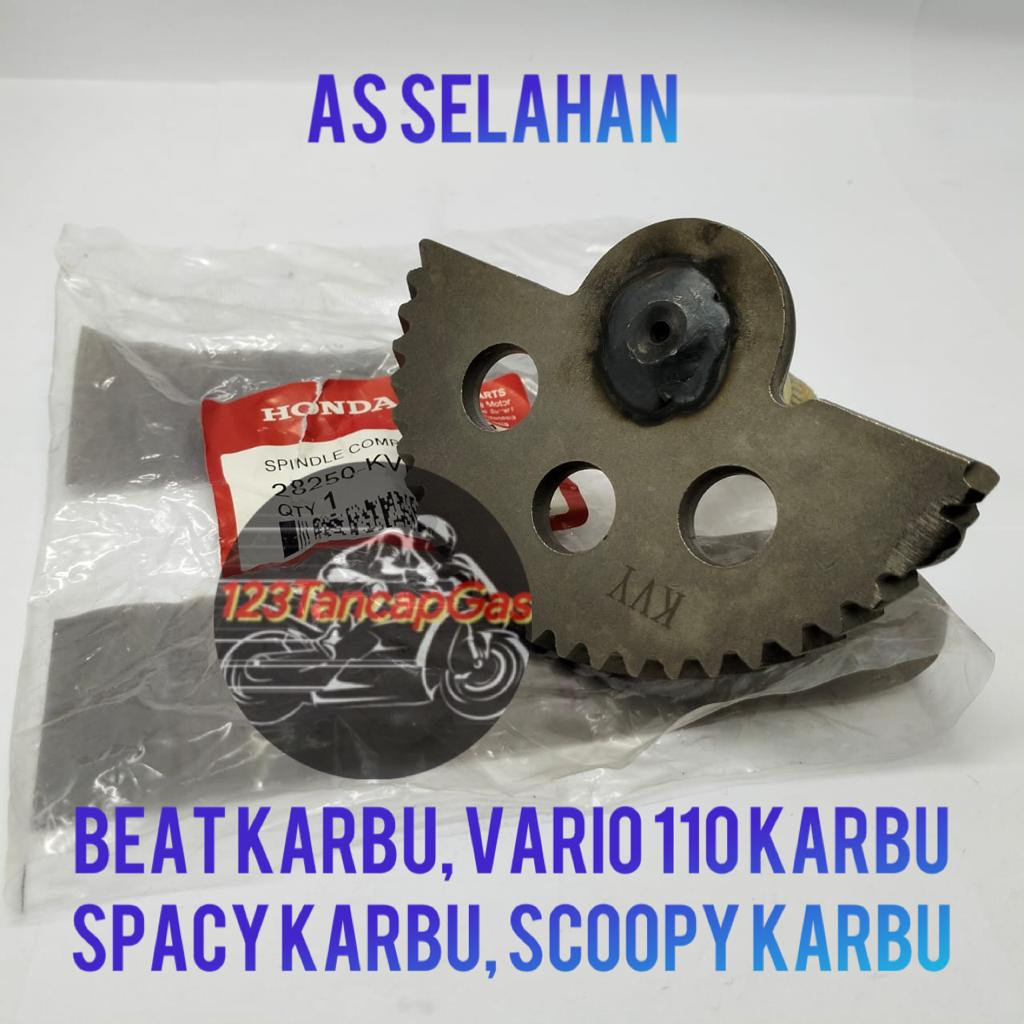 AS SELAHAN BEAT SCOOPY SPACY VARIO 110 KARBU HONDA KVY / KVB KUALITAS ASLI ORIGINAL PRESISI DAN AWET