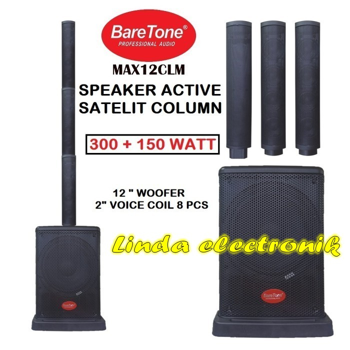 Speaker Aktif Satelite BARETONE MAX 12 CLM 12 inchi Bluetooth