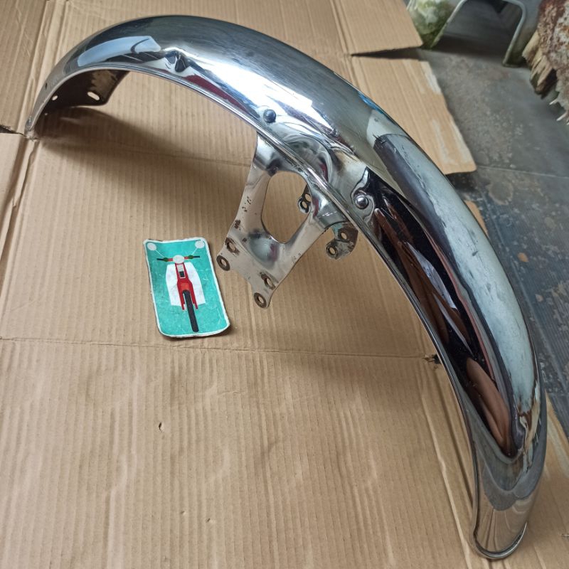 spakbor slebor depan Honda GL 100 125 tahun tua ori original second copotan