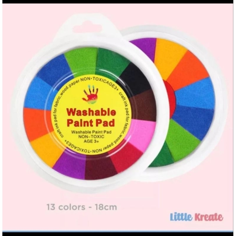 

KAN 13 In 1 Multicolor Tinta Stamp Kerajinan Tangan Ink Pad / Finger Paint 18 Cm