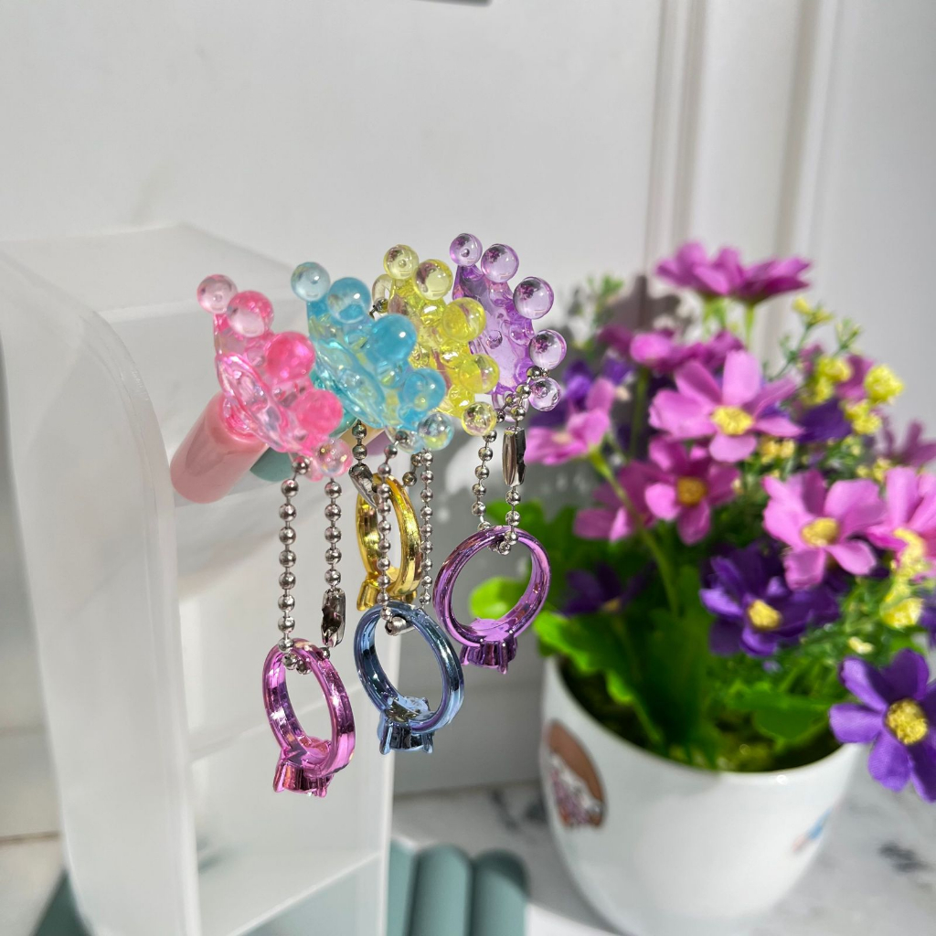 

pulpen bolpen gantungan crown (4/8/12 pcs) keperluan anak sekolah pen lucu imut keren pena unik fancy elegan bisa COD termurah import