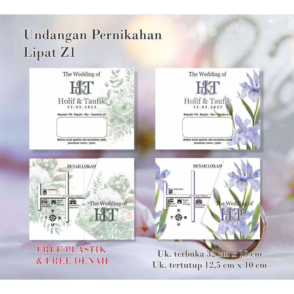 

Undangan Pernikahan Lipat Z1