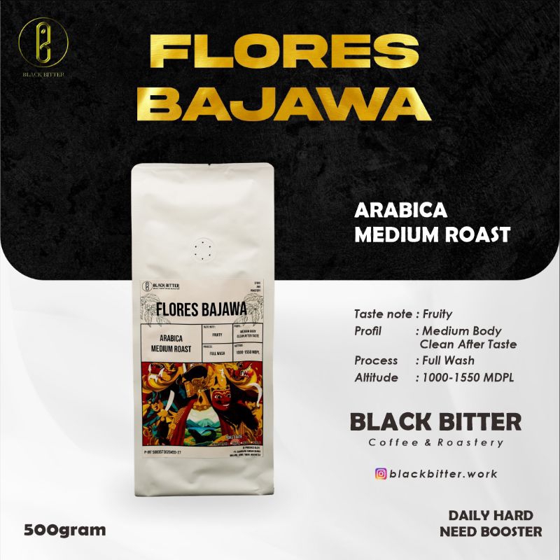 

Kopi Arabika Flores Bajawa 500 Gram - Biji Dan Bubuk Arabica Original