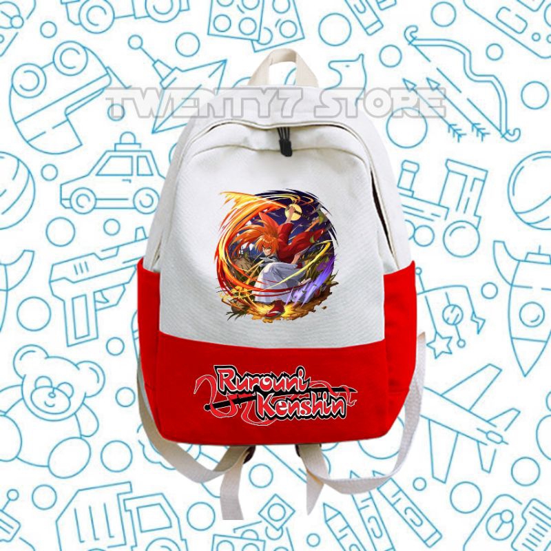 TAS ANAK TAS RANSEL SEKOLAH ANAK ANIME SAMURAI X RUROUNI KENSHIN