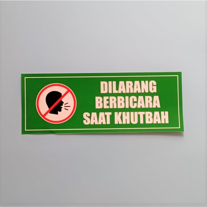 

Stiker Larangan Berbicara Saat Khutbah, Khutbah, Bicara, Larangan Berisik